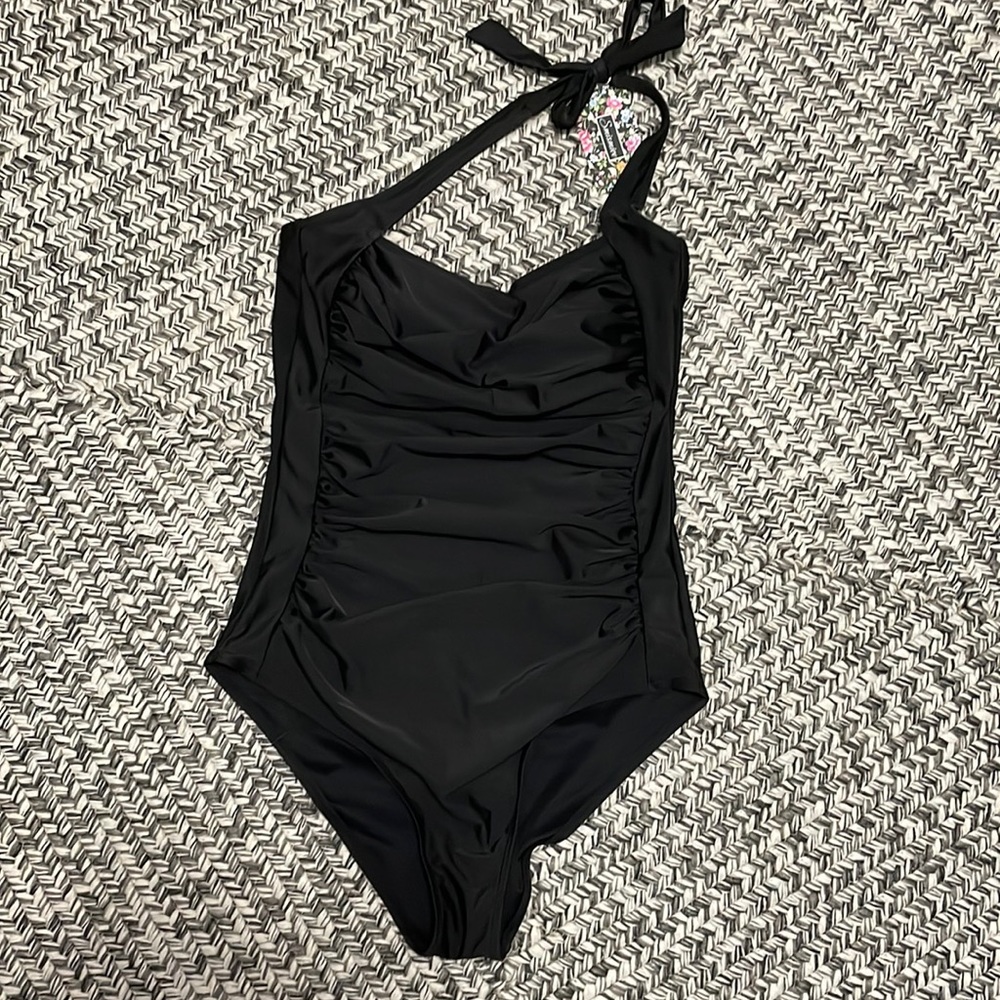 NWT Black One Piece Swim Suit